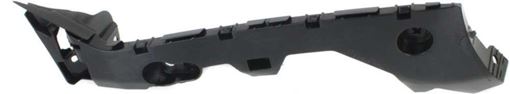 Mazda Rear, Driver Side Bumper Retainer-Black, Plastic, Replacement REPM763306