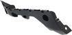 Mazda Rear, Driver Side Bumper Retainer-Black, Plastic, Replacement REPM763306