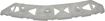 Mazda Rear, Driver Side Bumper Retainer-Black, Plastic, Replacement REPM763312