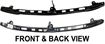 Toyota Front, Upper Bumper Retainer-Primed, Plastic, Replacement REPT014705