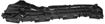 Front Bumper Filler-Black, Replacement REPT763316