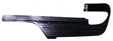 GMC, Chevrolet Rear, Passenger Side, Outer Bumper Step Pad-Black, Plastic, Replacement REPC764903