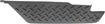 Chevrolet, GMC Rear, Passenger Side Bumper Step Pad-Black, Plastic, Replacement REPC764923