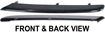 BMW Front, Passenger Side Bumper Trim-Black, Replacement B016145