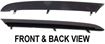 BMW Front, Driver Side Bumper Trim-Black, Replacement B016146