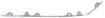 Chrysler Front, Passenger Side Bumper Trim-Chrome, Replacement C016113