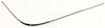 Lincoln Rear, Passenger Side Bumper Trim-Chrome, Replacement L763701