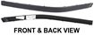 BMW Front, Driver Side Bumper Trim-Black, Replacement REPB763702
