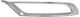 Chrysler Front, Driver Side Bumper Trim-Platinum, Replacement REPC016120