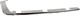 Cadillac Rear, Passenger Side Bumper Trim-Chrome, Replacement REPC763713