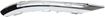 Mercedes Benz Front, Passenger Side Bumper Trim-Chrome, Plastic, Replacement REPM015519