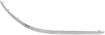 Mercedes Benz Front, Driver Side Bumper Trim-Chrome, Plastic, Replacement REPM020302
