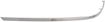 Mercedes Benz Front, Driver Side Bumper Trim-Chrome, Plastic, Replacement REPM020302