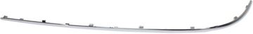 Mercedes Benz Rear, Driver Side Bumper Trim-Chrome, Replacement REPM763704