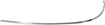 Mercedes Benz Rear, Driver Side Bumper Trim-Chrome, Replacement REPM763708