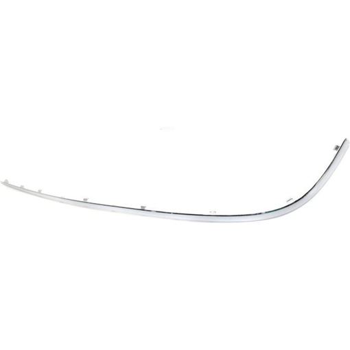 Mercedes Benz Rear, Driver Side Bumper Trim-Chrome, Plastic, Replacement REPM763722