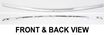 Nissan Front Bumper Trim-Chrome, Replacement REPN015901