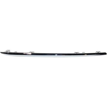 Mercedes Benz Rear, Passenger Side Bumper Trim-Chrome, Plastic, Replacement RM76370001