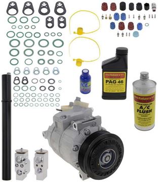 AC Compressor, A3/Quattro 07-09 A/C Compressor Kit, 2.0/3.2L | Replacement REPA191116