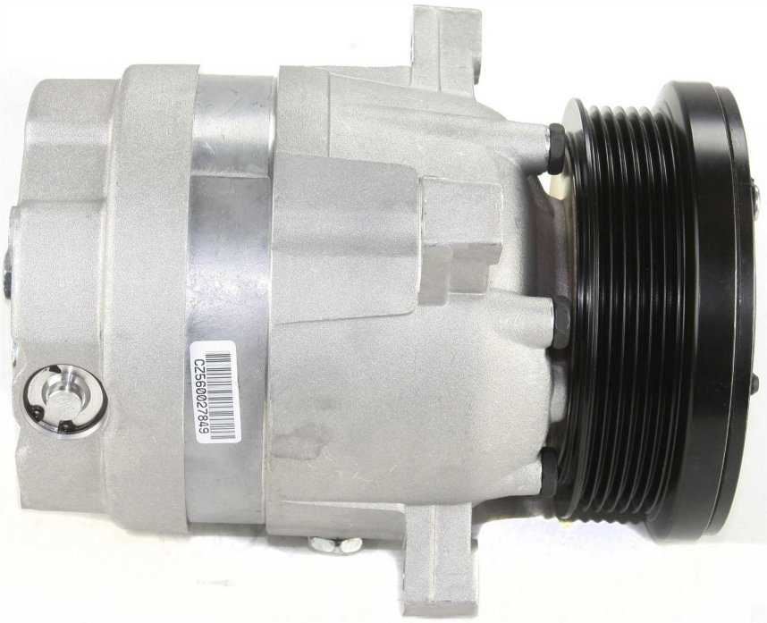 AC Compressor, S10 Pickup 94-96 A/C Compressor, New, 6-Groove Belt, 4.5 ...