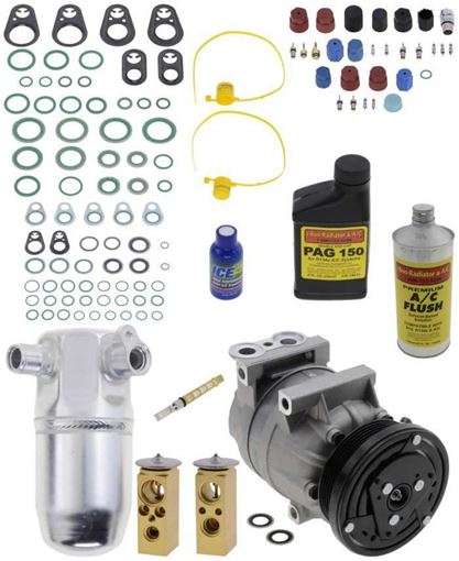 AC Compressor, Venture 98-00 A/C Compressor Kit, 3.4L, With Rear Air | Replacement REPC191180