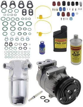 AC Compressor, Venture 1997 A/C Compressor Kit, 3.4L, W/O Rear Air | Replacement REPC191181