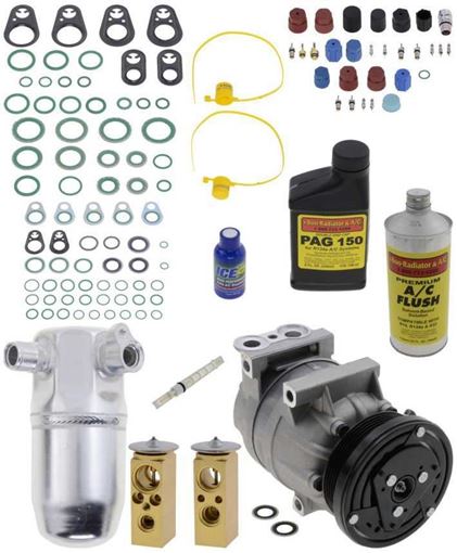 AC Compressor, Venture 1997 A/C Compressor Kit, 3.4L, With Rear Air | Replacement REPC191182