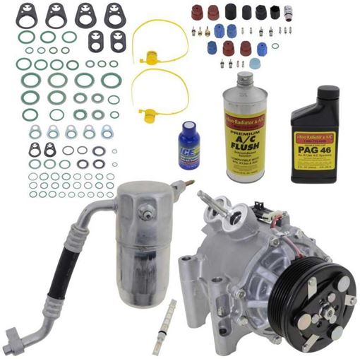 AC Compressor, Trailblazer 2002 A/C Compressor Kit, W/O Rear Air | Replacement REPCV191118