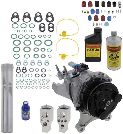 AC Compressor, Uplander 2006 A/C Compressor Kit, 3.9L, W/O Rear Air | Replacement REPCV191123