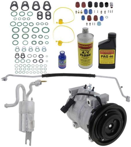 Replacement AC Compressor, Pt Cruiser 2005 A/C Compressor Kit, Non-Turbo, Denso 10S15c Type | Replacement REPCV191126