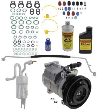 Replacement AC Compressor, Pt Cruiser 2005 A/C Compressor Kit, Non-Turbo, Denso 10S17c Type | Replacement REPCV191127