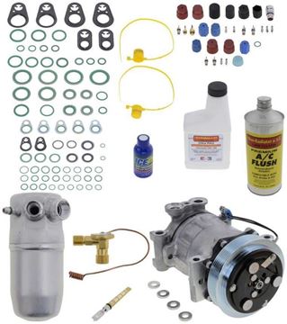AC Compressor, Tahoe 96-00 A/C Compressor Kit, With Rear Air, Sanden Type | Replacement REPCV191147