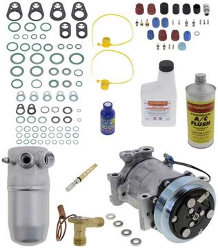 AC Compressor, Suburban 96-99 A/C Compressor Kit, With Rear Air, Sanden Type | Replacement REPCV191148