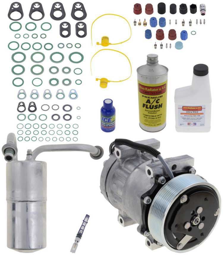 thumbnail image 2 of A/C Compressor Kit For 2007-2009 Ram 2500/3500 6.7L Diesel – Includes Drier, Line, Oil, Seals 2 of 5