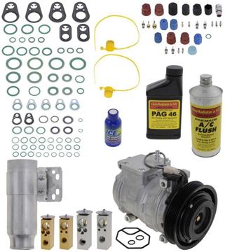 AC Compressor, Caravan 96-00 A/C Compressor Kit, 4Cyl, With Rear Air | Replacement REPD191128