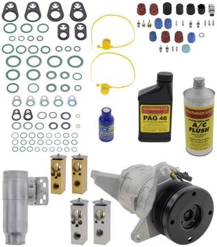 AC Compressor, Caravan 96-00 A/C Compressor Kit, 6Cyl, With Rear Air, 6-Groove Pulley | Replacement REPD191129