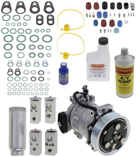 AC Compressor, Durango 2001 A/C Compressor Kit, 5.9L, With Rear Air | Replacement REPD191153