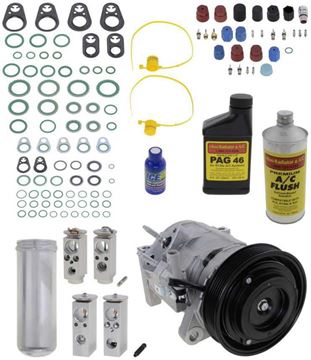 AC Compressor, Caravan 06-07 A/C Compressor Kit, 3.3/3.8L, With Rear Air | Replacement REPD191171