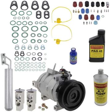 AC Compressor, Charger 05-10 A/C Compressor Kit, 5.7L/6.1L Eng. | Replacement REPD191175