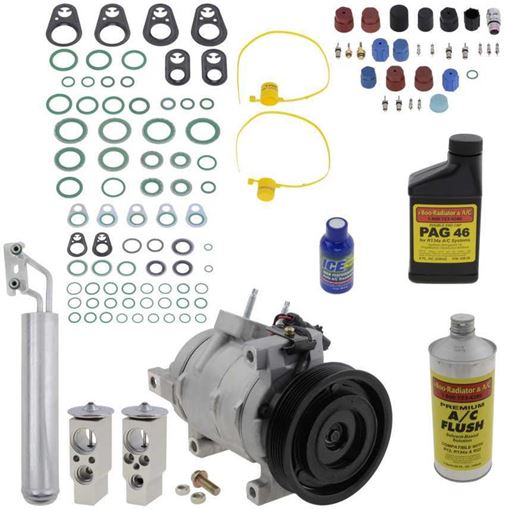 AC Compressor, Charger 05-10 A/C Compressor Kit, 5.7L/6.1L Eng. | Replacement REPD191175