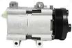 AC Compressor, Aerostar 90-97 / Mustang 94-06 A/C Compressor, New, Polished, 6-Groove Belt, 0.88 In. Belt Width | Replacement REPF191109