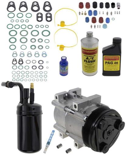 AC Compressor, Ranger 1994 A/C Compressor Kit, 3.0/4.0L, Factory R-134A System | Replacement REPF191155