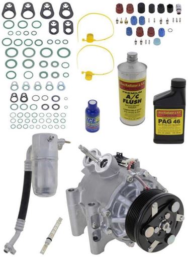 AC Compressor, Ascender 03-07 A/C Compressor Kit, 6Cyl, W/O Rear Air | Replacement REPI191102