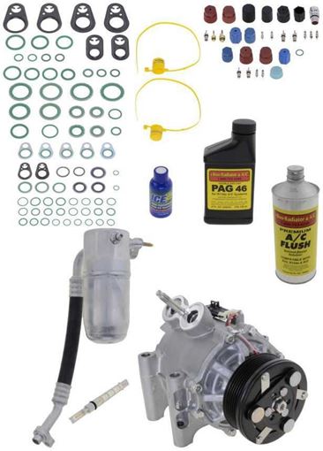 AC Compressor, Ascender 05-06 A/C Compressor Kit, 4.2L, W/O Rear Air | Replacement REPI191107