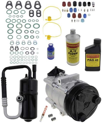 AC Compressor, Tribute 2001 A/C Comressor Kit, 3.0L, With Orange Orifice Tube | Replacement REPM191121