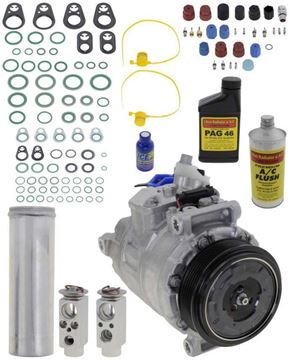 AC Compressor, S-Class 03-06 / Cl-Class 01-06 A/C Compressor Kit, V8, W/O Rear Air | Replacement REPM191141