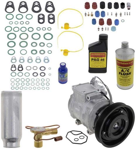 AC Compressor, 4Runner 89-90 / Camry 87-91 A/C Compressor Kit, V6, 5-Groove Pulley | Replacement REPT191132