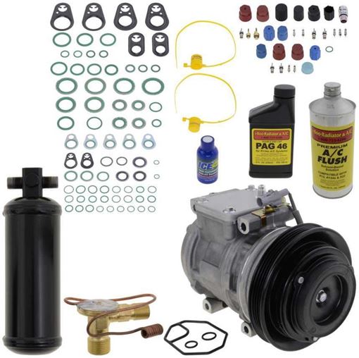 AC Compressor, 4Runner 1988 A/C Compressor Kit, 2.4L W/4-Groove Pulley | Replacement REPT191150