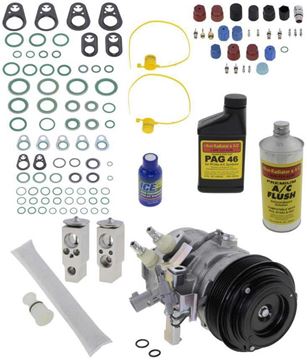 AC Compressor, Tundra 2007 A/C Compressor Kit, 4.7L, With 6-Groove Pulley | Replacement REPT191151
