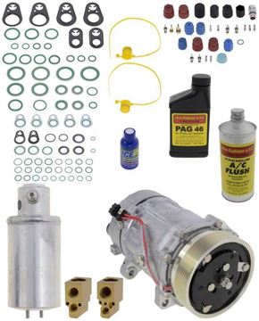 AC Compressor, Jetta 93-98 / Cabrio 95-02 A/C Compressor Kit, 4Cyl | Replacement REPV191107